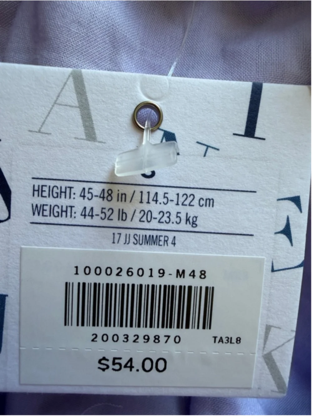 NEW Janie and Jack Coast Along Boardwalk Summer Jumpsuit Sz 6 Lavender Bow Strap
